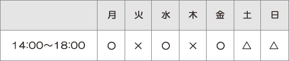 診療時間表